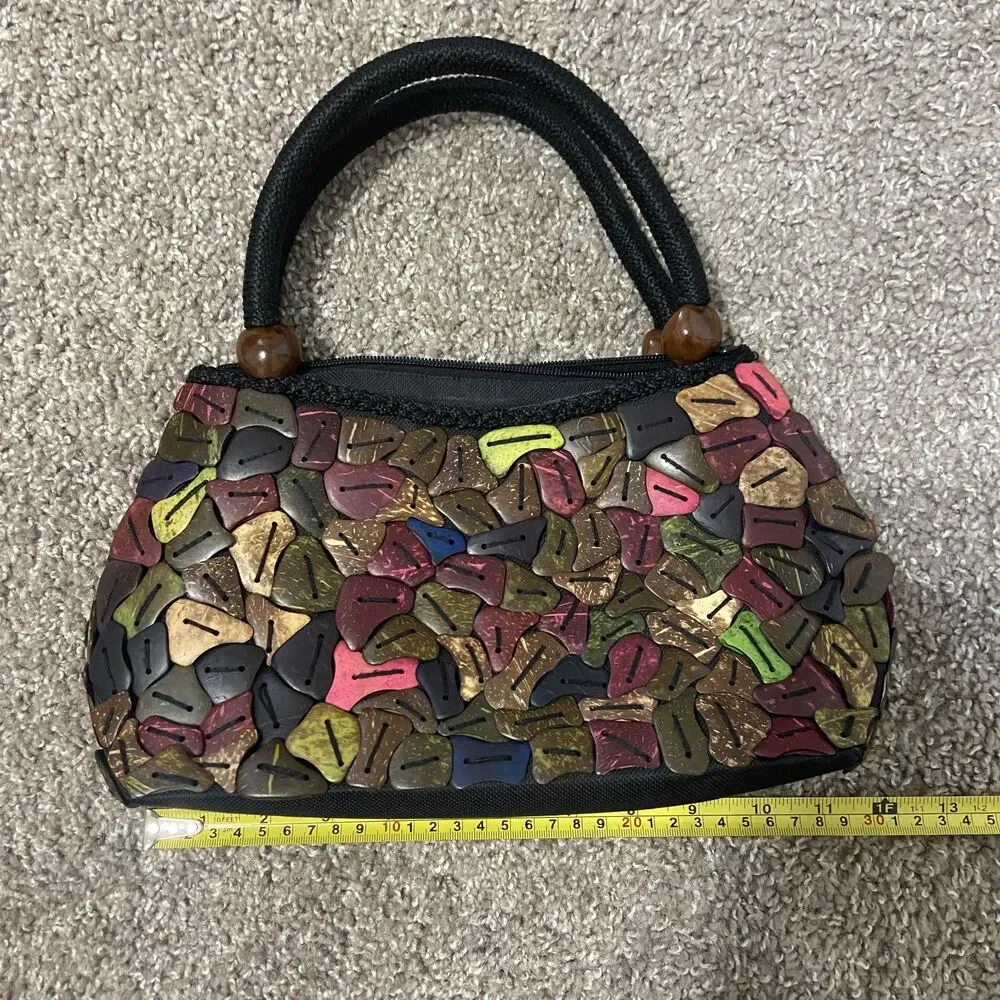 Colorful Coconut Shell Handbag - Picture 7 of 7